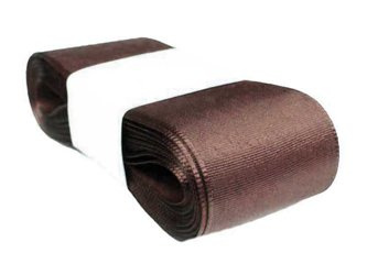 Wstążka 40mm tafta brąz ciemny