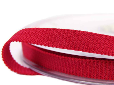 Taśma 6mm elastyczna ryps czerwona