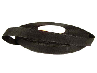 Taśma 12mm bawełniano-wiskozowa czarna