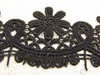 Koronka 5,5cm gipiurowa poly czarna