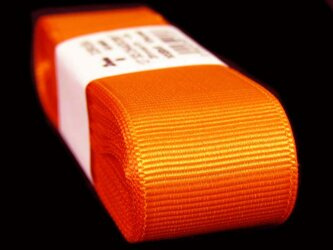 Taśma 25mm ryps poliester pomarańcz