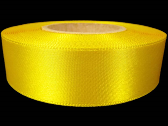 Wstążka 24mm atłas żółta