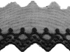 Koronka 5,5cm tiulowa czarna