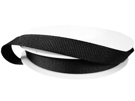 Taśma 9mm ryps poliestrowa czarna