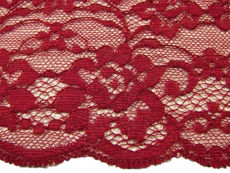 Koronka 8,5cm stabilna bordo