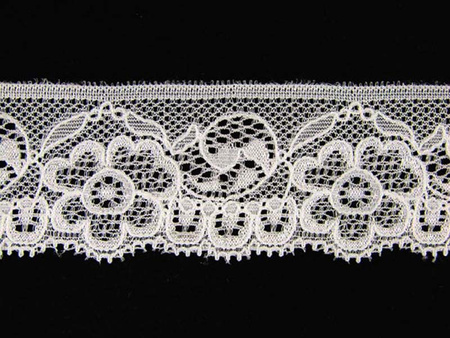 Koronka 5cm elastyczna biała