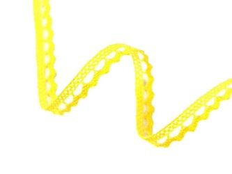 Koronka 0,9cm bawełniana żółta