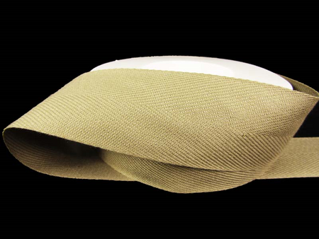 Taśma 38mm bawełniana jodełka jasnobeżowa