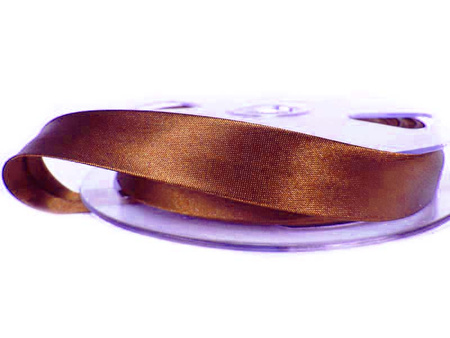 Lamówka 1,5cm atłasowa brąz