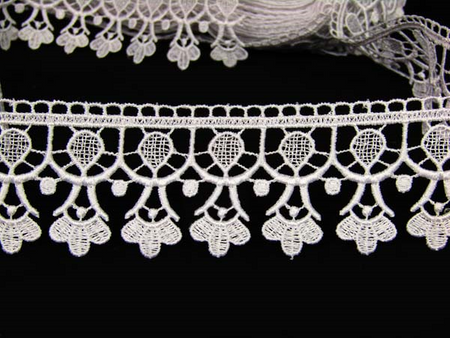 Koronka 6cm gipiurowa biała