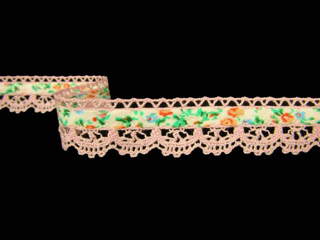 Koronka 1,9cm poliestrowa jasny róż