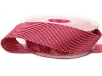 Taśma 25mm ryps bawełniano-wiskozowa antyczny róż