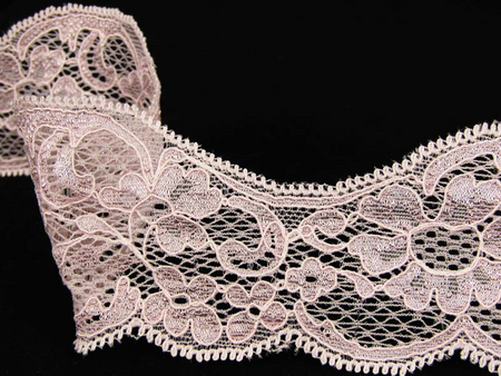 Koronka 6cm elastyczna morela