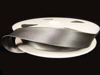 Lamówka 1,5cm atłasowa popiel stalowy