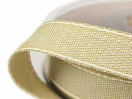 Taśma 15mm tkana DENIM jasny beż