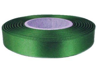 Wstążka 15mm atłas ciemnozielona