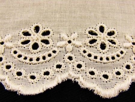 Koronka 5,5cm haft angielski natural