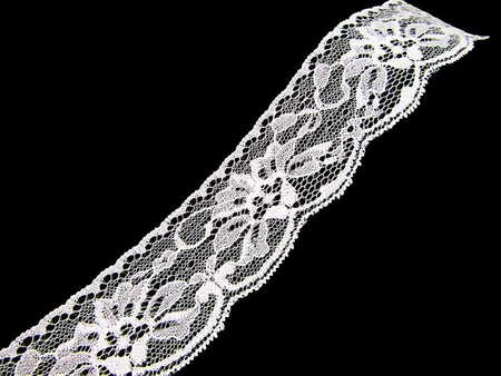 Koronka 5cm stabilna biała