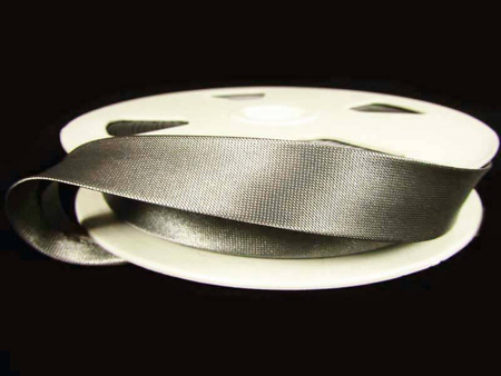 Lamówka 1,5cm atłasowa popiel