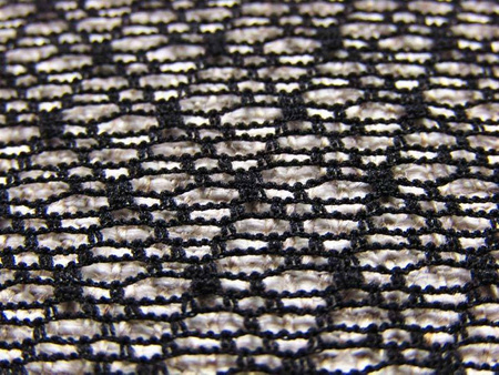 Tiul 155cm miękki ROMB czarny