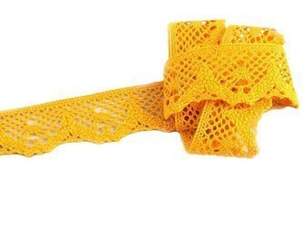 Koronka 4cm bawełniana słonecznożółta