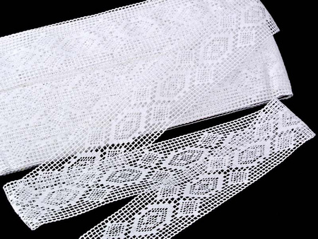 Wstawka 4cm bawełniana biała