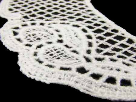 Kołnierzyk damski gipiura biały