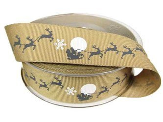 Wstążka 25mm ryps SANIE popiel