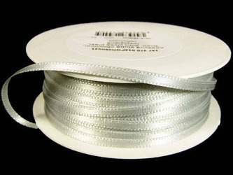 Wstążka 3mm atłas ivory