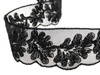 Koronka 3cm tiulowa czarna