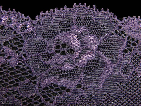 Wstawka 16cm elastyczna fiolet