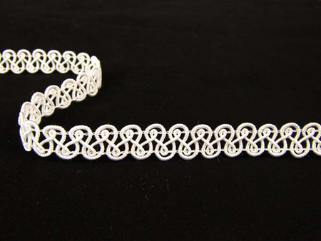 Taśma 1,3cm galonowa biała