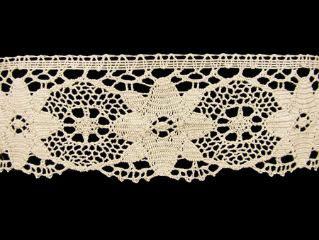 Koronka 7cm bawełniana naturalna