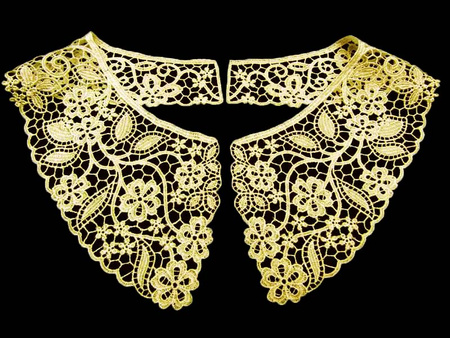 Kołnierzyk gipiurowy bawełniany natural