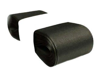 Wstążka 40mm tafta popiel grafitowy