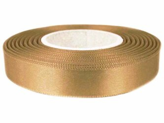 Wstążka 15mm atłas beż kakao