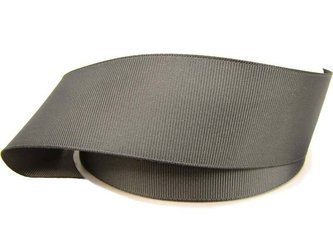 Taśma 38mm ryps poliestrowa grafit