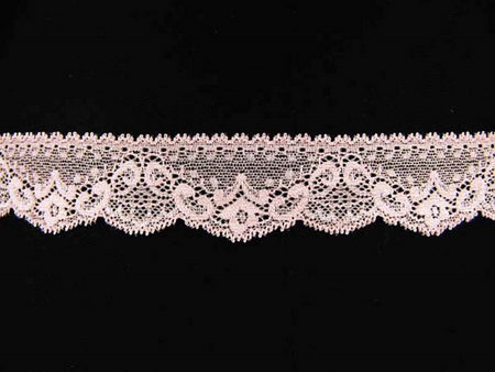 Koronka 3,5cm elastyczna antyczny róż