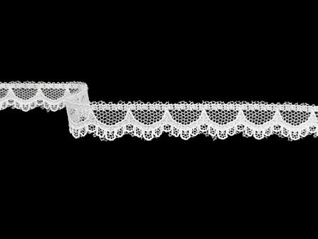 Koronka 1,1cm stabilna biała
