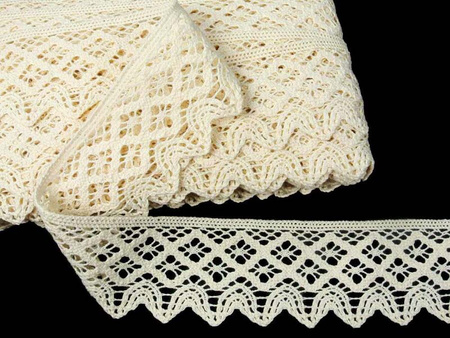 Koronka 6,8cm bawełniana natural