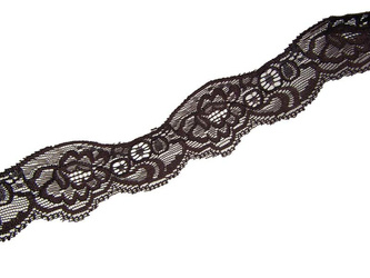 Wstawka 6cm elastyczna brąz