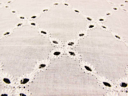 Koronka 145cm bawełniana haft angielski ivory