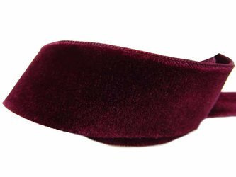 Aksamitka 36mm dwustronna burgund