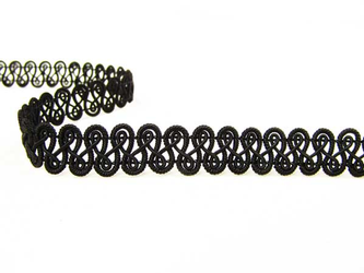 Taśma 1,3cm galonowa czarna