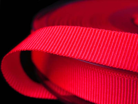 Taśma 10mm ryps poliestrowa neon różowa