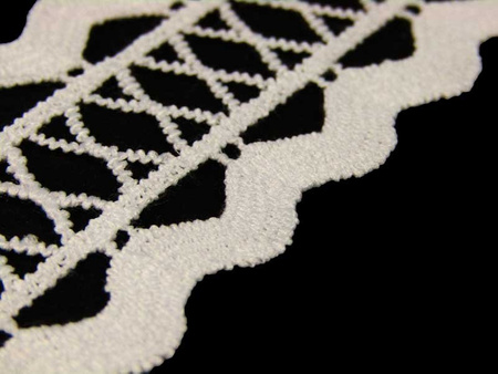 Wstawka 3,5cm gipiurowa poly ivory