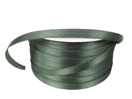 Wstążka 5mm atłas ciemny popiel