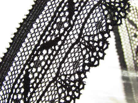 Koronka 3cm elastyczna czarna
