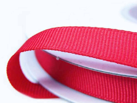 Taśma 9mm ryps poliestrowa czerwona