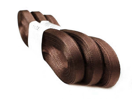 Wstążka 6mm tafta brąz ciemny